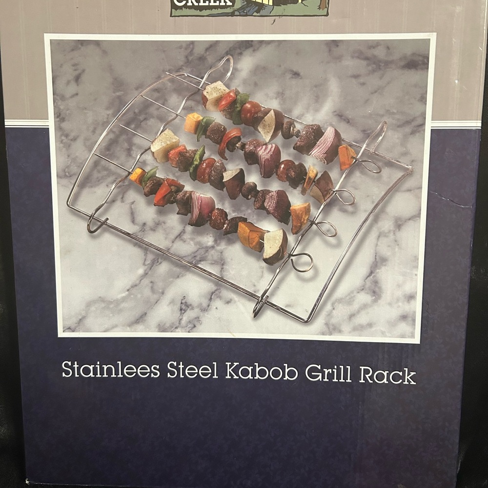 Premium Stainless Steel Skewers and Rack